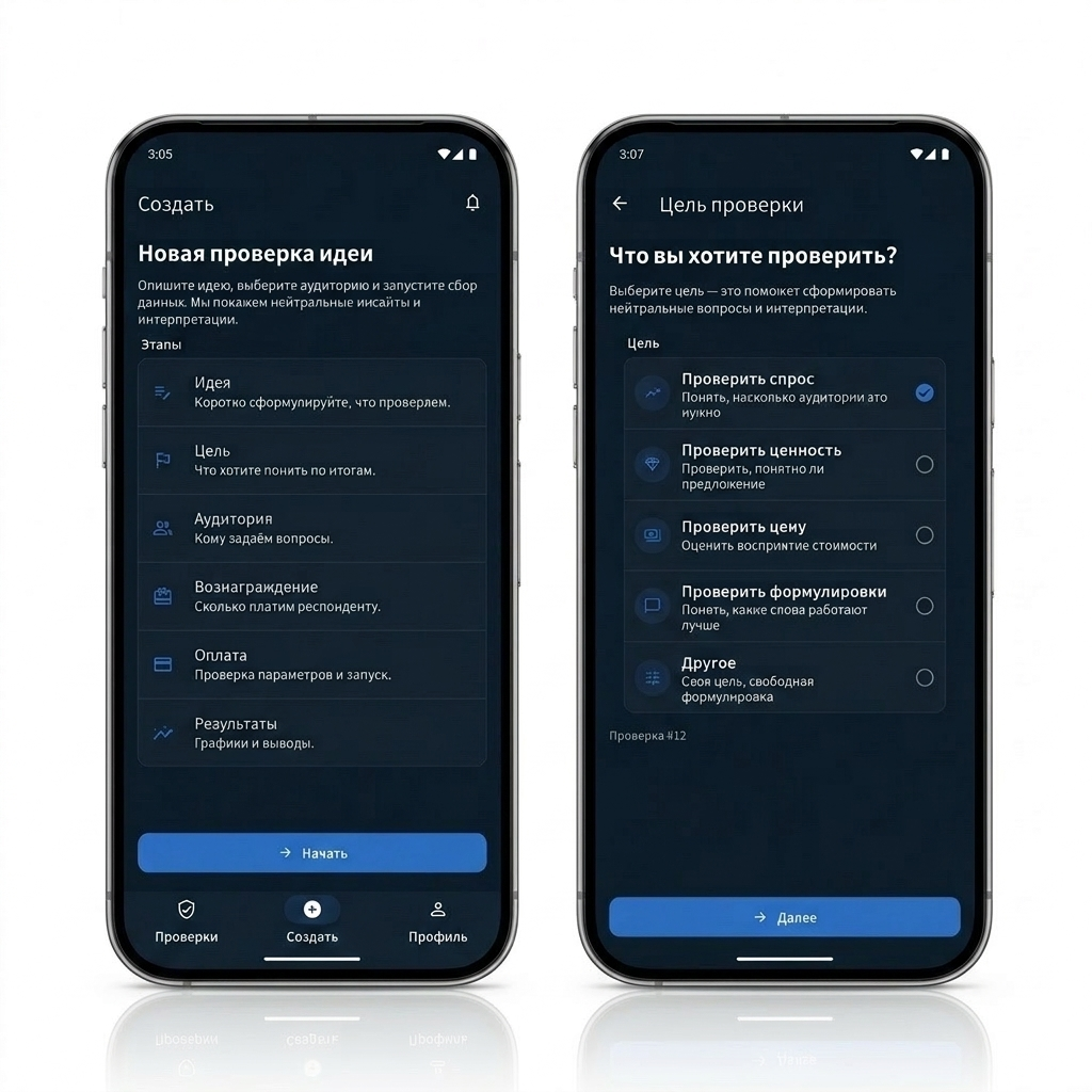 Создание опроса в Mashvara